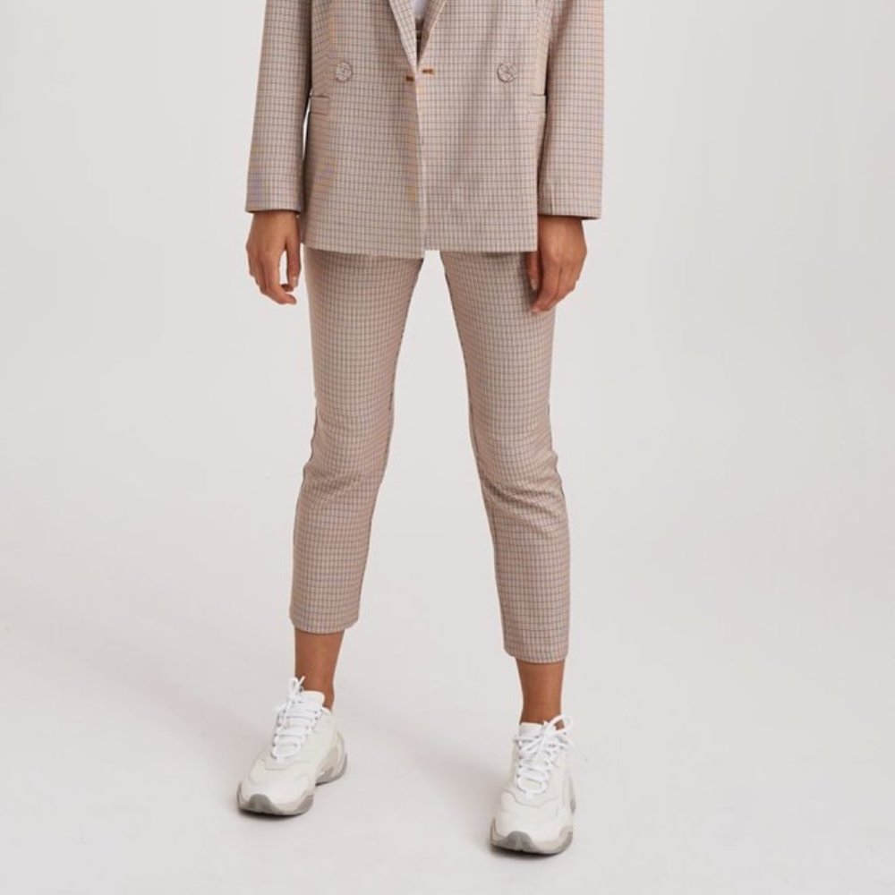 THE FIFTH LABLE NEVADA CHECK PANT tan w black Orig